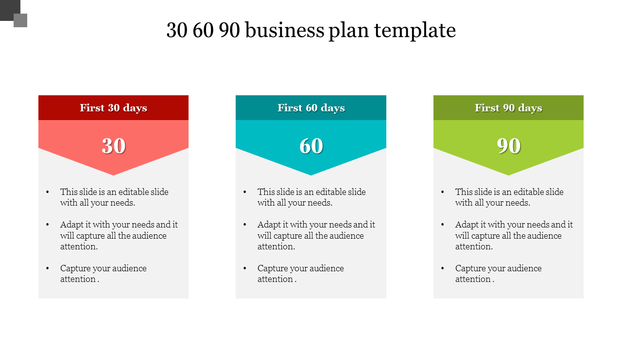 business plan 30 60 90 template